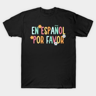 Groovy Maestra Spanish Teacher Bilingual Women T-Shirt